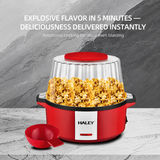 Aparat pentru Popcorn HALEY® HY-6202, 700W, 60g, Tehnologie cu Aer Cald, Fără Ulei, Popcorn în 3 Minute