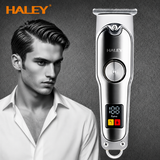 Mașină Profesională de Tuns și Contur HALEY HY-4518/HY-4519, Acumulator 500mAh, Autonomie 60 Min, Display LED, 4 Piepteni 1.5–6 mm, Încărcare USB
