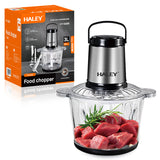 Tocător electric HALEY HY-1226, 3L, 1200W, bol sticlă, 4 lame inox