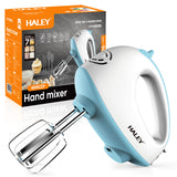 Mixer de mână HALEY 500W, 7 trepte viteză, alb/albastru