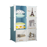 Dulap modular copii At Performance, 6 rafturi, model monumente