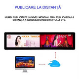 Reclama luminoasa led, AT PERFORMANCE®, Programabila, Wi-Fi, USB, P5 Full Color, 200 x 55 cm, Aluminiu/ABS
