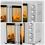Cuptor electric HALEY HY-5132, 110L, 3600W, temperatură reglabilă până la 250°C, rotisor, timer 120 minute, tavă și grătar incluse