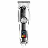 Mașină Profesională de Tuns și Contur HALEY HY-4518/HY-4519, Acumulator 500mAh, Autonomie 60 Min, Display LED, 4 Piepteni 1.5–6 mm, Încărcare USB