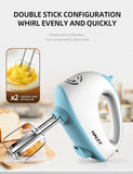 Mixer de mână HALEY 500W, 7 trepte viteză, alb/albastru