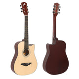 Chitară acustică 4/4 din lemn de tei natural, corzi din nailon