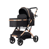 Carucior, 2 in 1 KIDOO® – Cărucior Pliabil cu Fața Inversă pentru Bebeluși cu Diverse Moduri, Cărucior Reglabil și Culisant