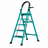 Scara Pliabila cu 5 Trepte Late, At Performance, Metalica, Maxim 150 Kg, Picioare Antialunecare