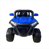 Mașină Electrică KIDOO pentru Copii 4x4 cu Telecomandă 2.4G, 12V, 2 Motoare 380, Faruri LED, Centură de Siguranță, Suspensie, MP3, Albastru