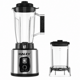 Blender Multifuncțional 2 în 1 HALEY HY-2712, 5500W, 15 Viteze + Pulse, Recipient 3L, Râșniță, Lame Inox, Funcție Autocurățare