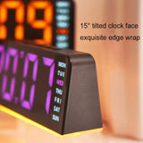 Ceas LED multifuncțional mov cu oră, dată, temperatură și alarmă