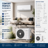 Aer Condiționat Inverter 12000 BTU, R32, Compresor GMCC/GREE, Răcire & Încălzire, Kit Instalare Inclus, Telecomandă LCD