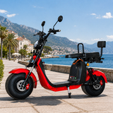 Scuter Electric 2 Persoane, Viteză Limitată 25 km/h – Fără Permis, Motor 1500W, Baterie 20Ah, Suspensie Hidraulică, COC Inclus