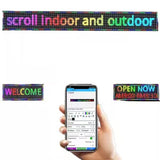 Reclamă luminoasă At Performance 70x20 cm, LED RGB, Wi-Fi, cod QR