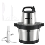 Tocator Electric HALEY 1200W, 4 Lame din Oțel Inoxidabil, Recipient Full Inox 6L, 2 Viteze Reglabile