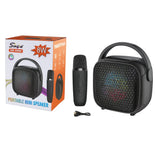 Boxă portabilă mini AT Performance ZQS-W3101, 8W, RGB, microfon