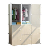 Dulap modular pentru copii At Performance, 12 rafturi, crem