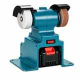 Polizor Electric Mini AT PERFORMANCE® cu 2 Acumulatori 48V 5Ah, Dublă Piatră de Șlefuit pentru Ascuțire și Finisare