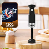 Blender de mână HALEY HY-1132, 1200W, set 4 în 1