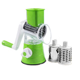 Razatoare Manuala AT PERFORMANCE®, cu 3 Lame Rotative din Inox, pentru Legume, Branzeturi, Nuci, Verde.
