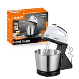 Mixer de mână cu bol Haley HY-1672, 300W, 7 viteze, turbo