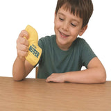 Jucărie antistres stick de unt Super Soft, 13 cm, galben