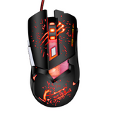 Mouse gaming Weibo S10, senzor optic 1600/2400/3200 DPI, roșu