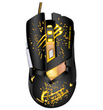 Mouse gaming Weibo S10, senzor optic 1600/2400/3200 DPI, roșu