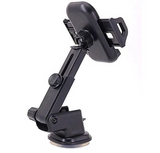 Suport auto universal pentru telefon, 360 de grade, One hand, Ventuza cu adeziv, parpriz sau bord, spatiu pentru cablu alimentare telefon