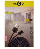 Cablu încărcare și date Micro USB, 2 m, USB 2.0, negru