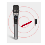 Set 2 microfoane wireless At Performance pentru karaoke, negru