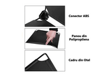 Dulap modular pentru copii, Alb/Albastru, AT PERFORMANCE®, 6 rafturi, durabil, 110cm x 74cm x 37cm