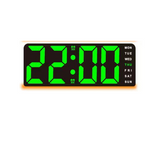 Ceas LED multifuncțional verde cu oră, dată, temperatură și alarmă