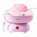 Aparat pentru Vată de Zahăr HALEY® HY-6203, 500W, Pornire cu un Singur Buton, Include 10 Bețișoare și Lingură Dozatoare