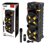 Boxă Portabilă AT Performance 12” x2, 6000mAh, Bluetooth, RGB , DSP, Microfon Wireless – Super Bass