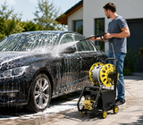 Spălător cu Înaltă Presiune AT PERFORMANCE® AT-2091, cu Tambur pentru Furtun, Pulverizator pentru Spumă și Kit Complet de Accesorii