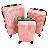 Set 3 Valize de Voiaj ABS, Mare 73 cm + Medie 65 cm + Cabină 55 cm, Roți Duble 360°, Mâner Telescopic, Carcasă Rigidă Rezistentă