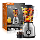 Blender HALEY HY-2943, 1000W, 2 în 1, bol sticlă 1.5L, lame inox
