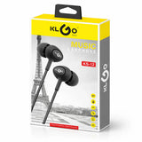Căști In-Ear KLGO KS-12 cu microfon, jack 3.5 mm, izolare zgomot