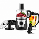 Robot de Bucătărie HALEY® HY-1325, 8 în 1, 1500W, Blender 1.5L, Procesor 1L, 2 Viteze + Pulse, Lame Inox