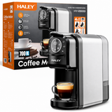 Espressor Cu Capsule HALEY HY-2833 4 În 1, 20 Bari, 1400W, Rezervor 700 ml, Control Tactil, Temperatură Reglabilă