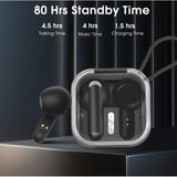 Căști Bluetooth 5.3 HK-55BL wireless, control tactil, Type-C