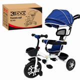 Tricicletă Evolutivă Kiddo KD-X06, Scaun Rotativ 360°, Copertină UV, Roți din Cauciuc, 9 Luni – 6 Ani