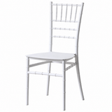 Set 6 Scaune Elegante AT PERFORMANCE®, Policarbonat Rezistent la Umiditate, Spătar Decorativ, Fără Brațe, Alb, 38 x 37 x 88.5 cm