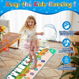 Covoraș muzical educativ pentru copii, pian interactiv, 110×36 cm