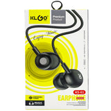 Căști In-Ear KLGO KS-61 Extra Bass cu microfon, jack 3.5 mm