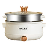 Cooker electric Haley HY-505, 5L+3L, 1200W, multifuncțional cu aburire