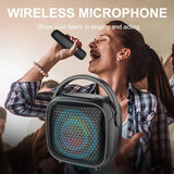 Boxă portabilă mini AT Performance ZQS-W3101, 8W, RGB, microfon