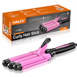 Ondulator de păr ceramic HALEY HY-3501, 70 W, 110-240 V, roz
