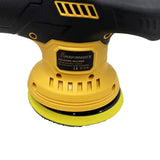 Mașină de Polish Auto Fără Fir AT PERFORMANCE® cu 2 Acumulatori, 2800-5500 RPM, Disc 125-150mm, Orbită 9mm